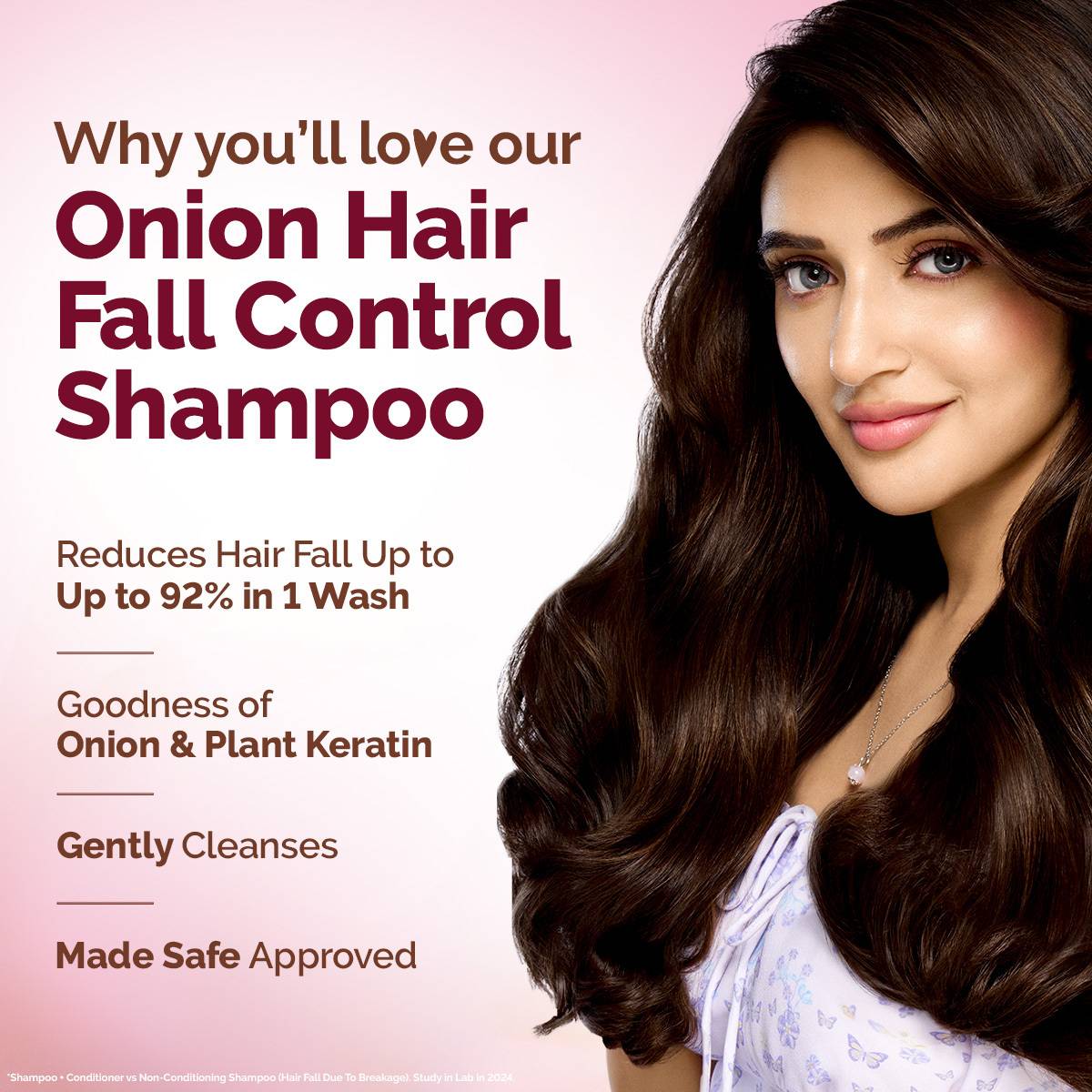 Mamaearth Onion Shampoo for Hair Growth and Hair Fall Control with Onion andPlant Keratin — photo 2