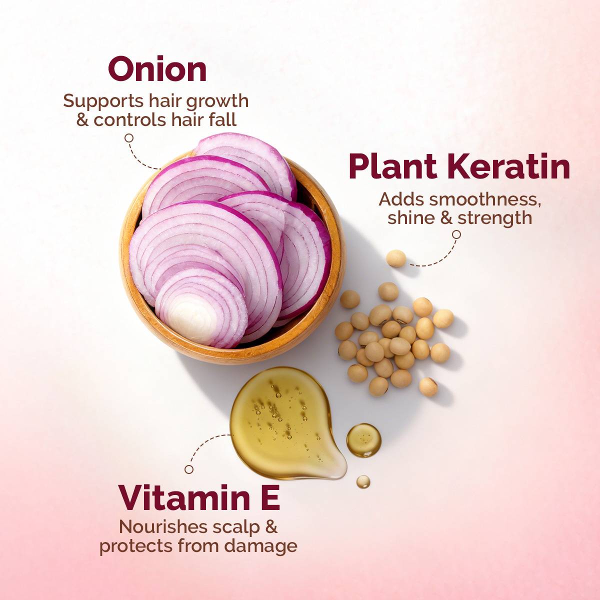 Mamaearth Onion Shampoo for Hair Growth and Hair Fall Control with Onion andPlant Keratin — photo 3
