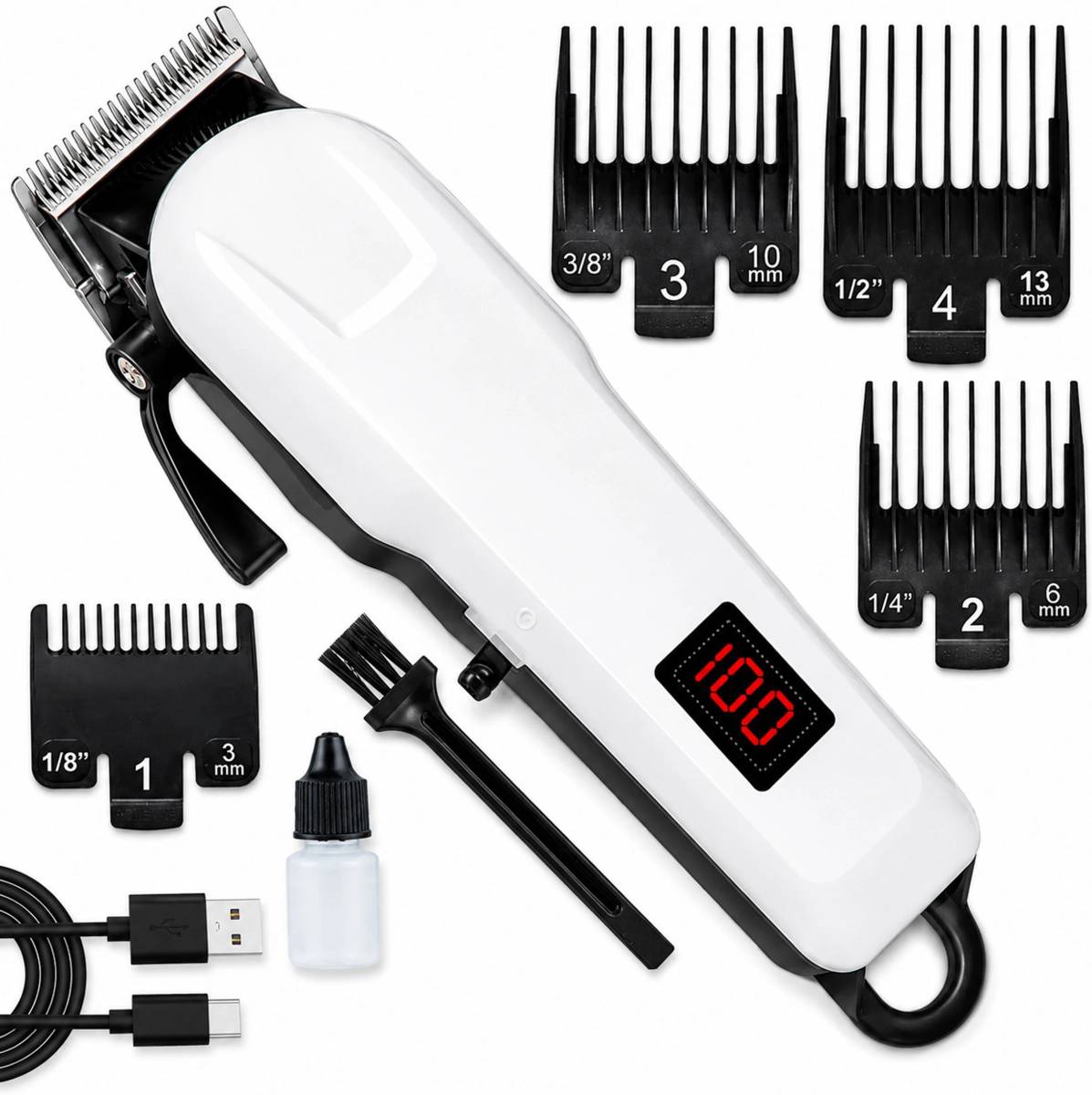 809A Rechargeable Beard Trimmer with Shaver | Portable Grooming Device Shaver For Men, Women