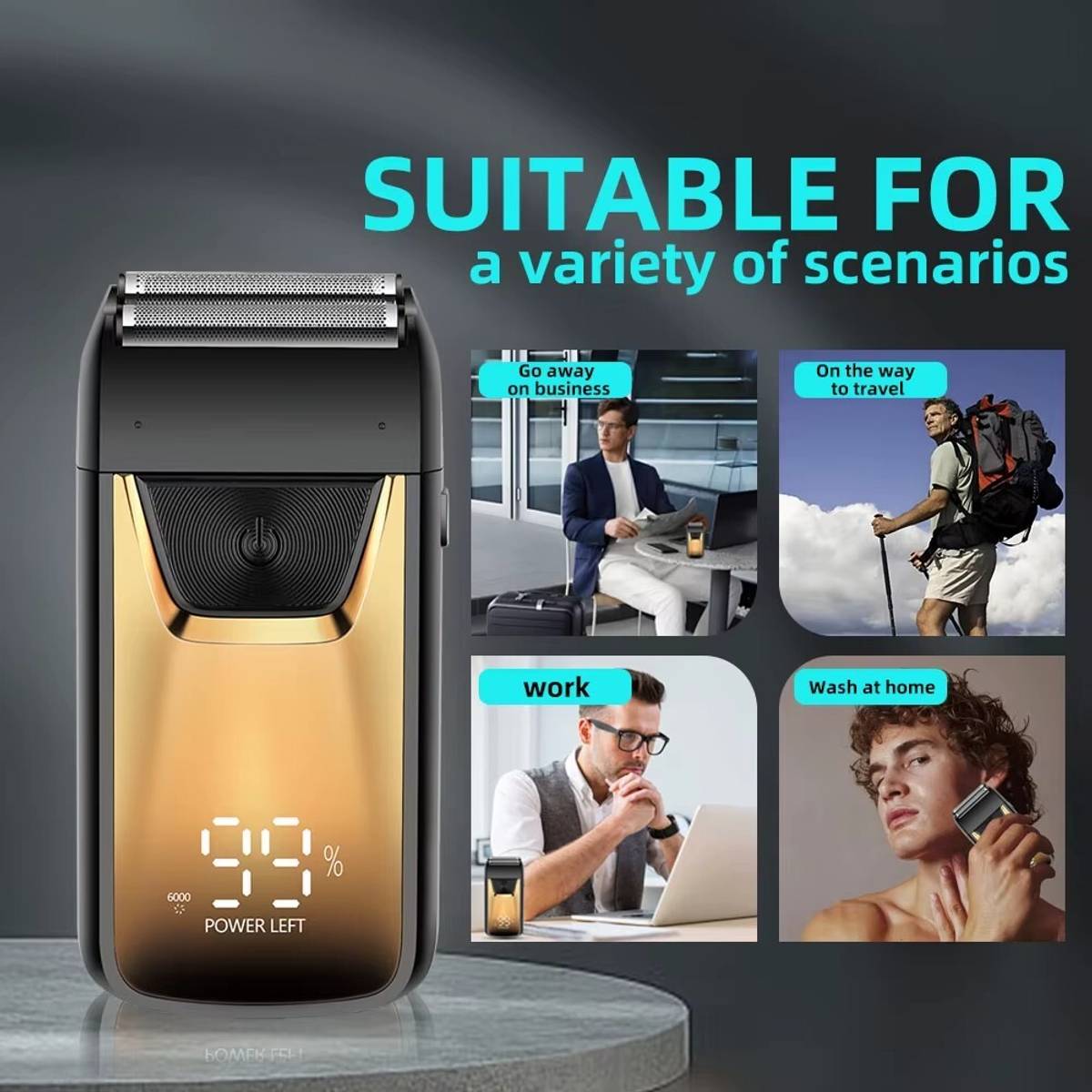 VISHMART GM-9012 with LCD Display  Shaver For Men — photo 4