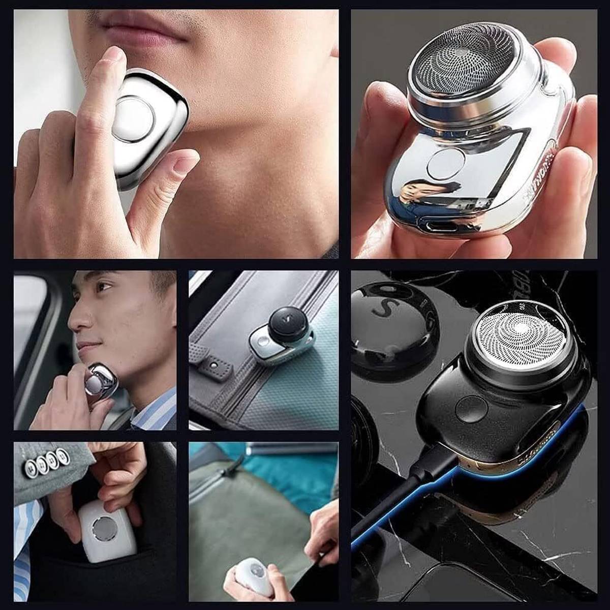 Pocket Beard Razor with Precision Rotary Blade, Compact Travel Grooming TRIMMER Fully Waterproof Trimmer 80 min  Runtime 1 Length Settings — photo 3