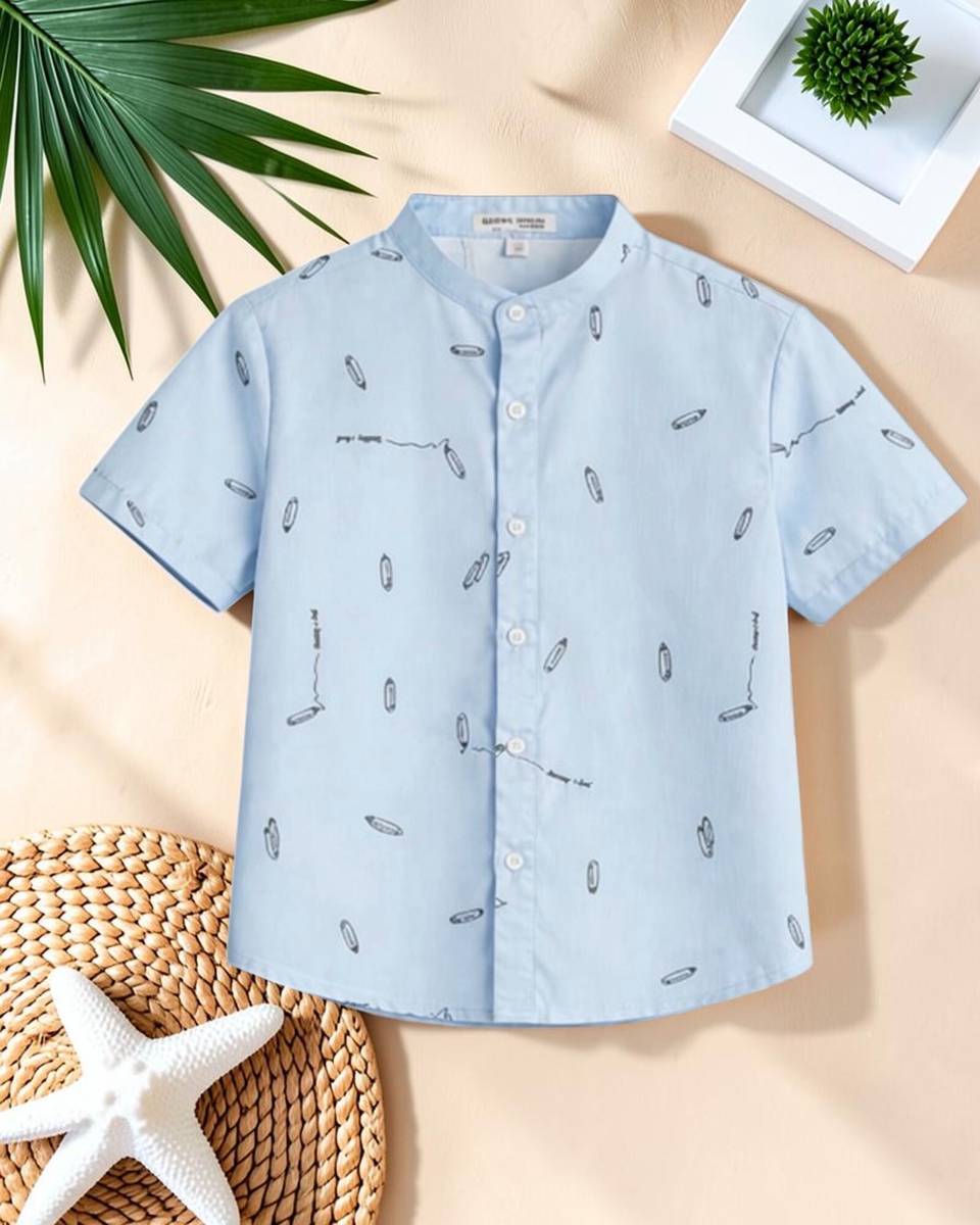 Flyway Boys Printed Casual Multicolor Shirt — photo 4