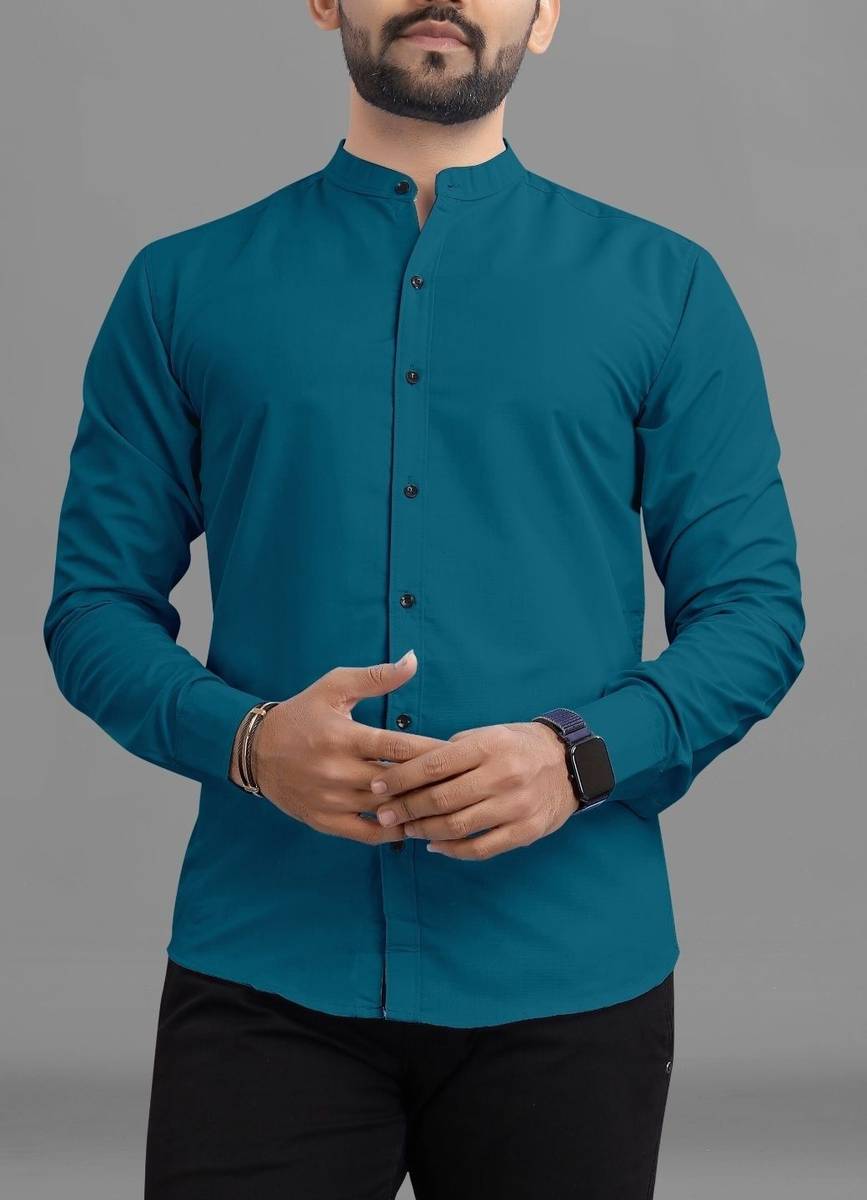 VTEXX Men Solid Formal Multicolor Shirt — photo 3