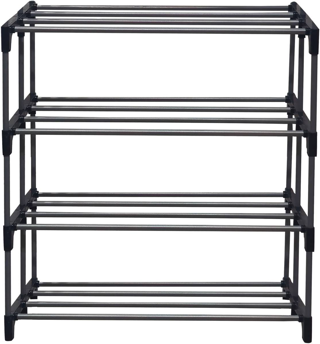 ROBMOB 4-Layers Premium Quality Copper Steel Open Shoe Rack Metal Collapsible Shoe Stand