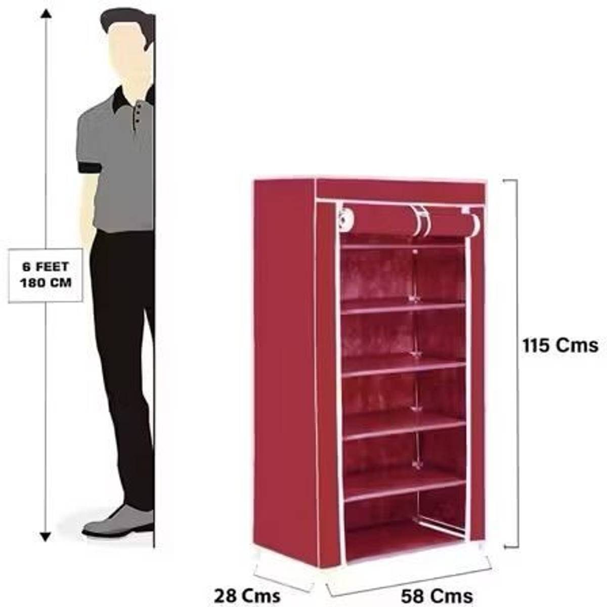 FreshDcart This is a great storage cabinet for your home to store your shoes, books, kids Plastic Shoe Stand — photo 5