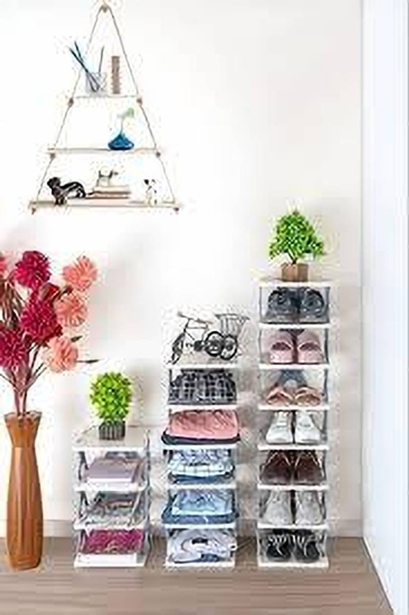 uprime 6 Layer Shoes Rack for Home Plastic | Foldable Shoe Rack | Plastic Shoe Rack Plastic Shoe Stand — photo 3