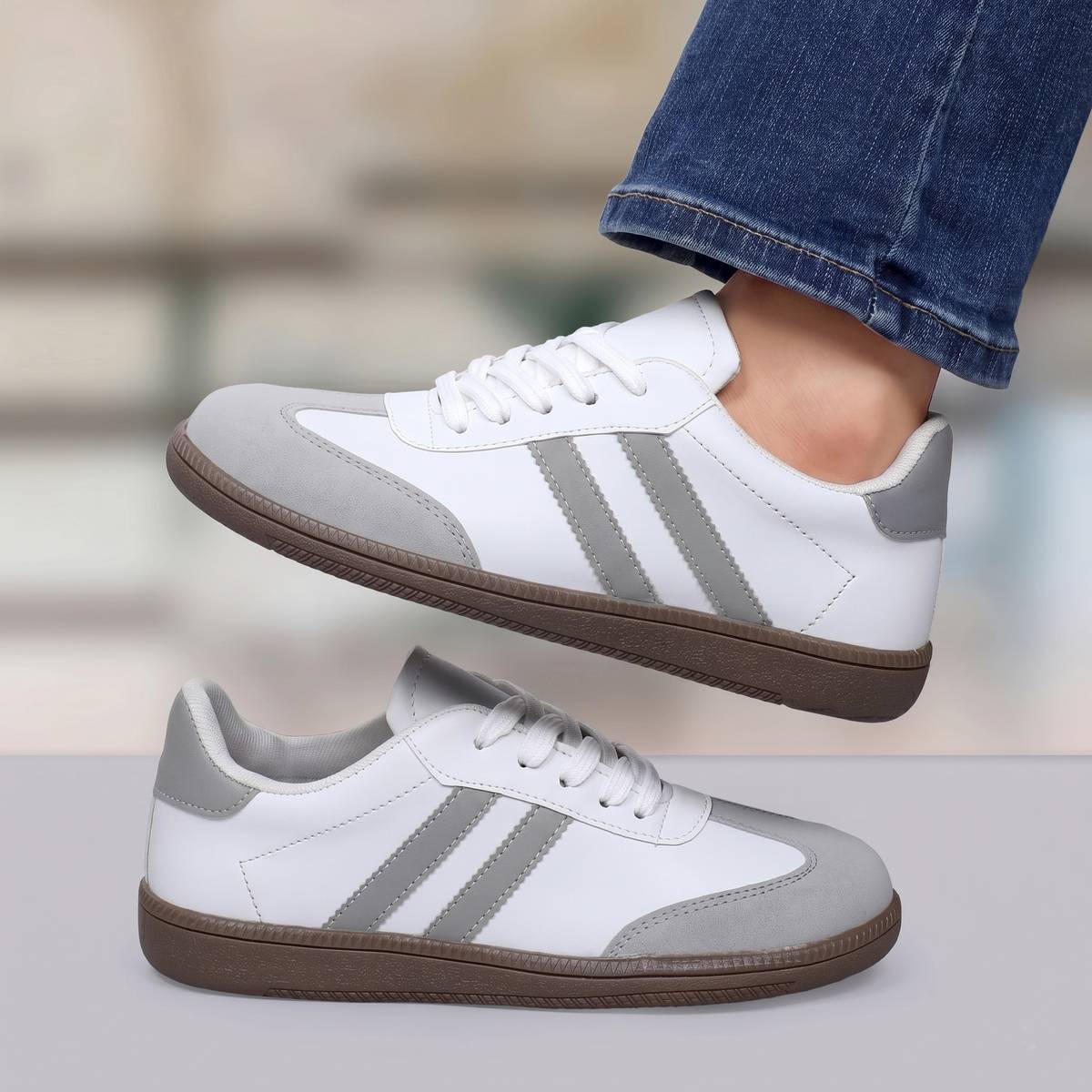 overstar Women's Everyday Comfort Lace-Up Sneakers Sneakers For Women