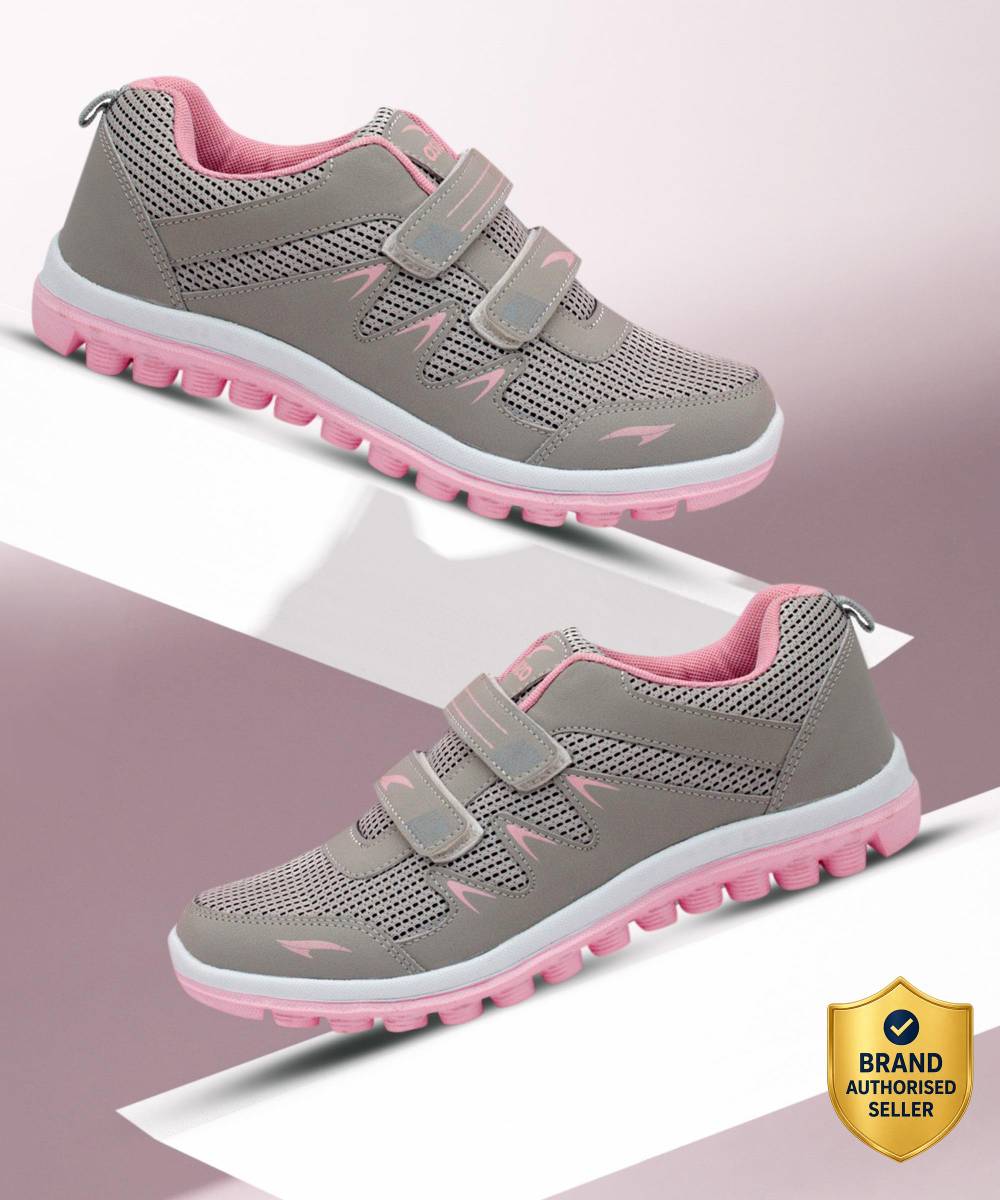 asian Fashion-02 sports shoes for women without laces | Running shoes for girls stylish latest design new fashion | casual sneakers for ladies | Slip on grey shoes for jogging, walking, gym & party Walking Shoes For Women