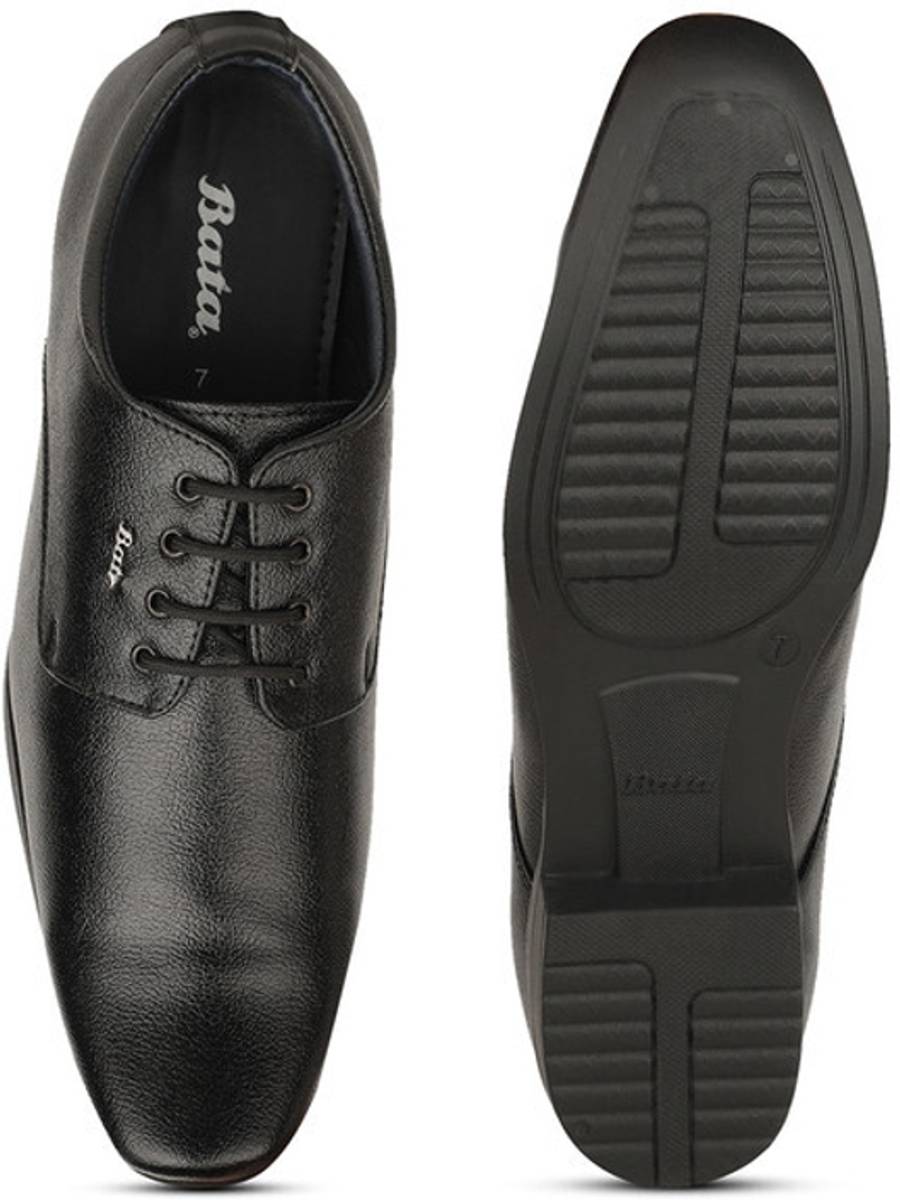 Bata Bata Men's Black Derby Shoes | Classic Formal Footwear | Durable & Comfortable Lace Up For Men — photo 5
