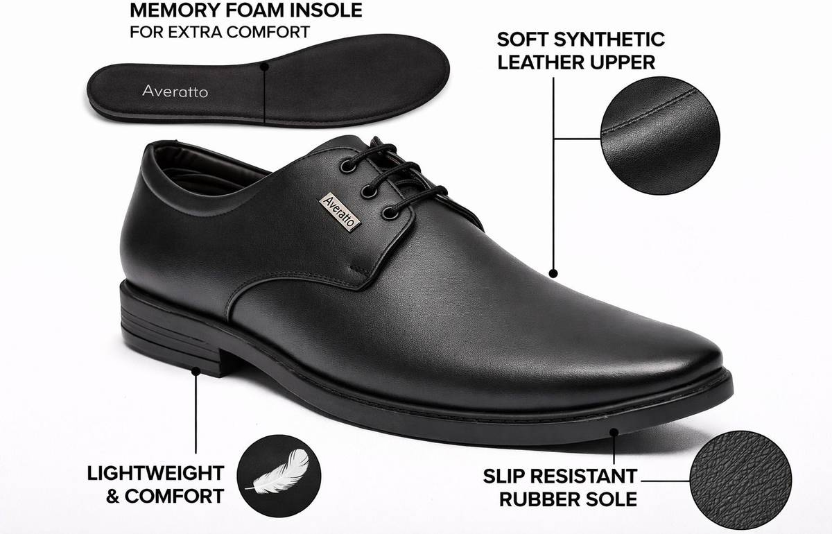 Averatto Office Shoes|Executive |Party Wear |Derby |Professional Oxford For Men(Q9932) Party Wear For Men — photo 2