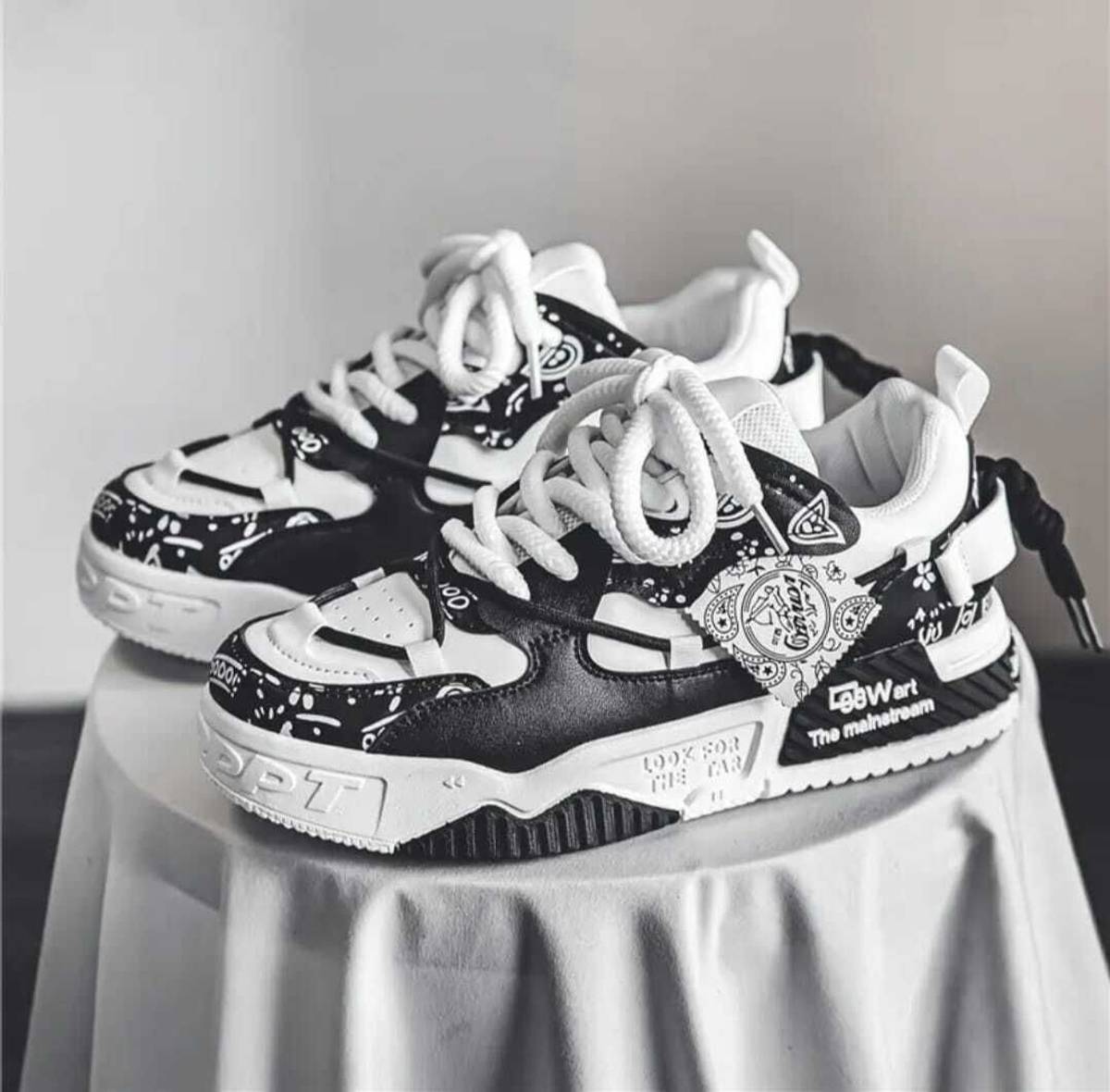 BANT LEE sneakers, blue, white, casual, laced Sneakers For Unisex — photo 3