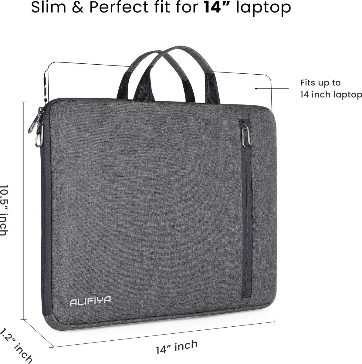 Alifiya Macbook Bag Case with Handle for Men and Women, Office & Travel Laptop Sleeve/Cover — photo 2