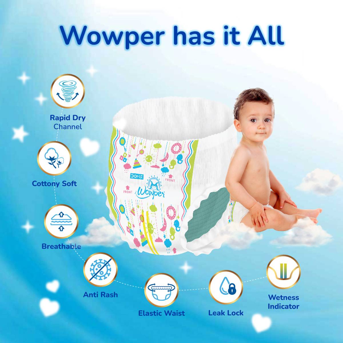 Wowper Super Soft with Aloe Touch Protection Pant Diapers - XXL — photo 4