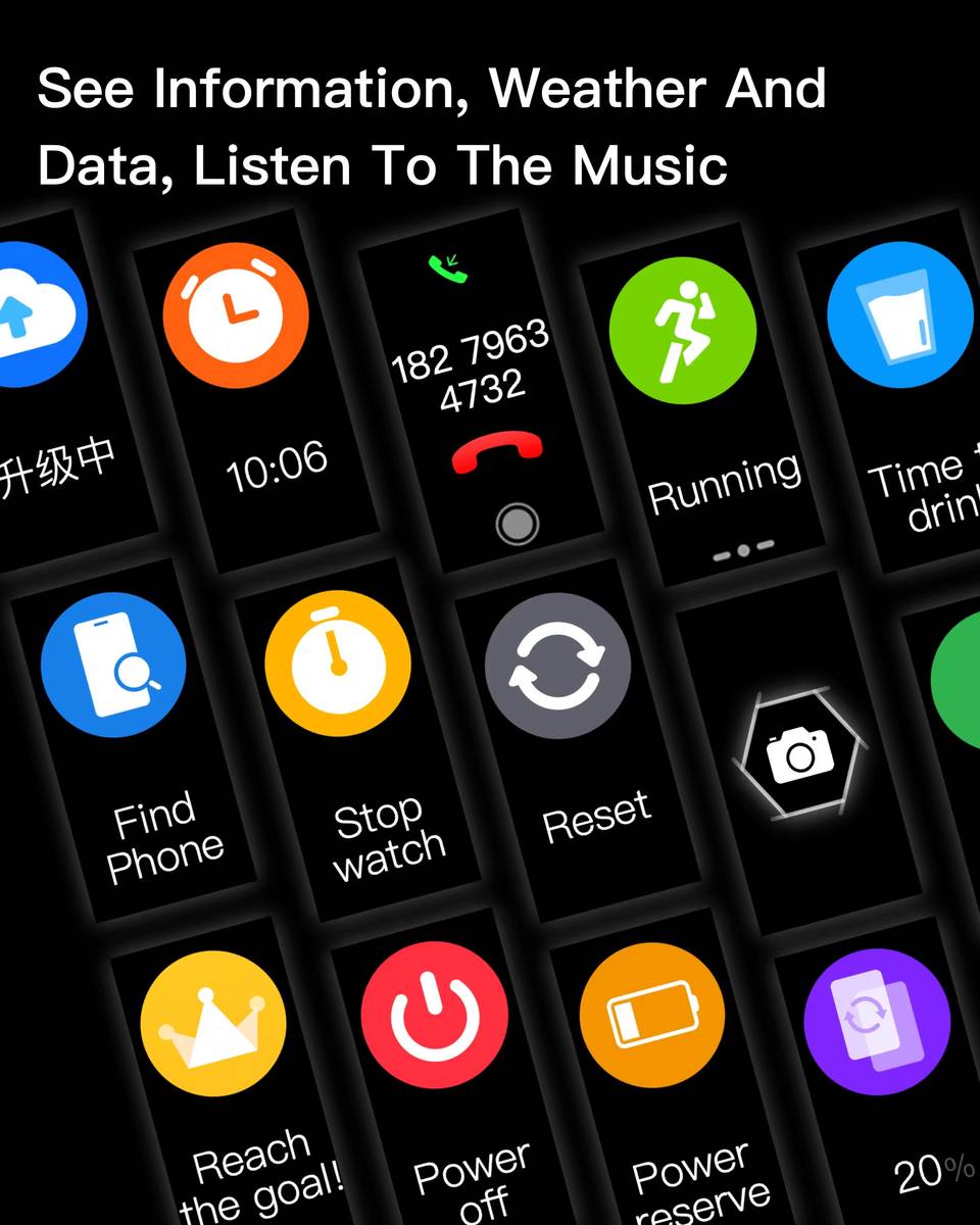 Activity Tracker 1.1''AMOLED Screen Fitness Watches with Heart Rate — photo 3