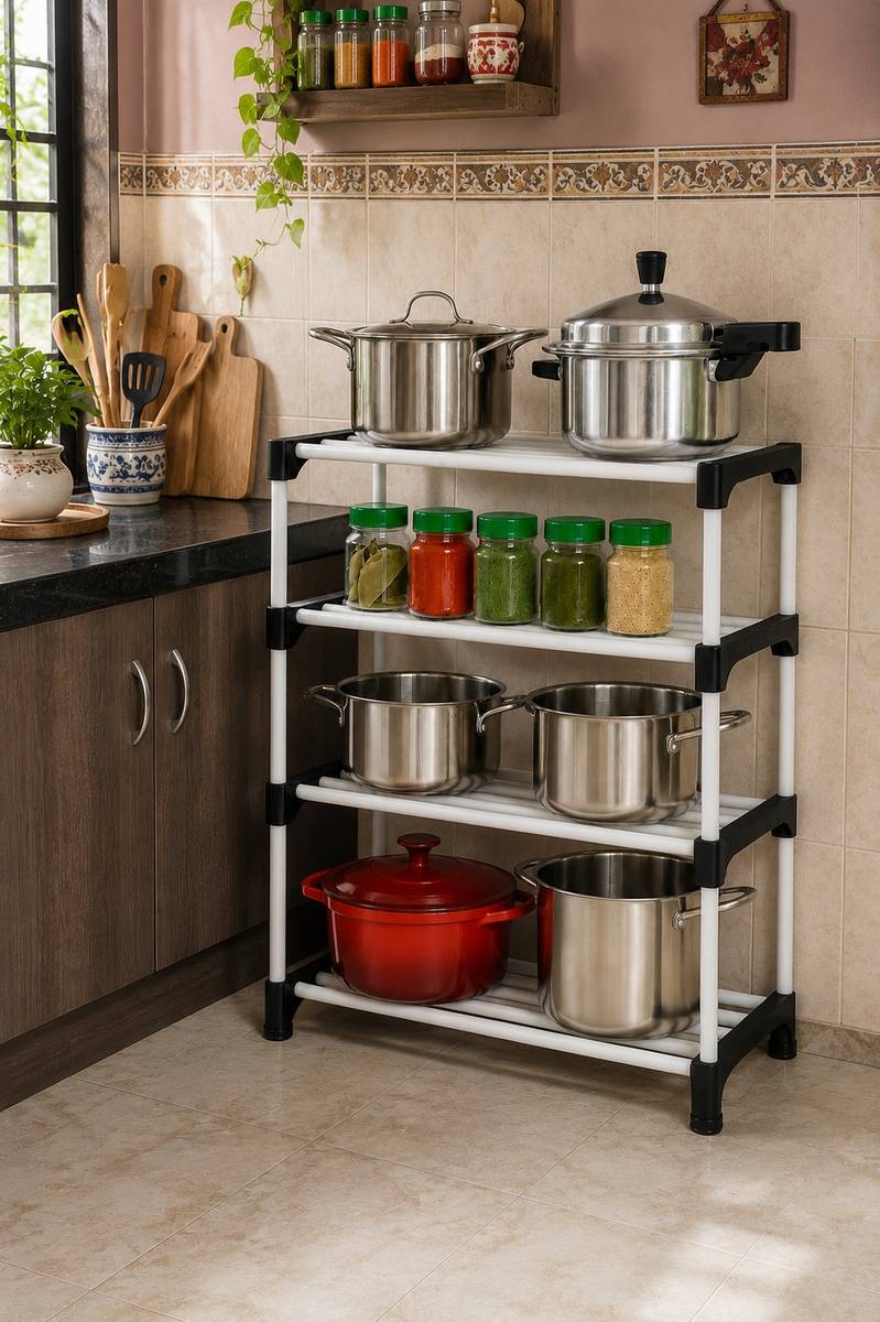 Containers Kitchen Rack Plastic Multipurpose Kitchen Storage Rack Plastic Kitchen Organizer Rack