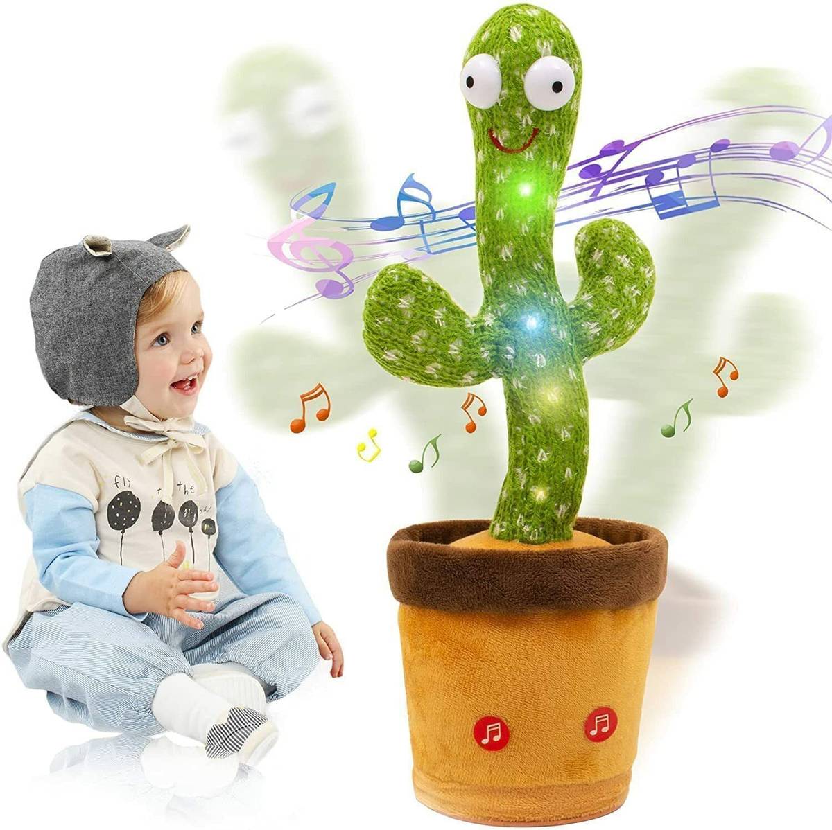 Miransh Dancing Cactus Talking Toy Kids (1 Year Brand Warranty)-C97