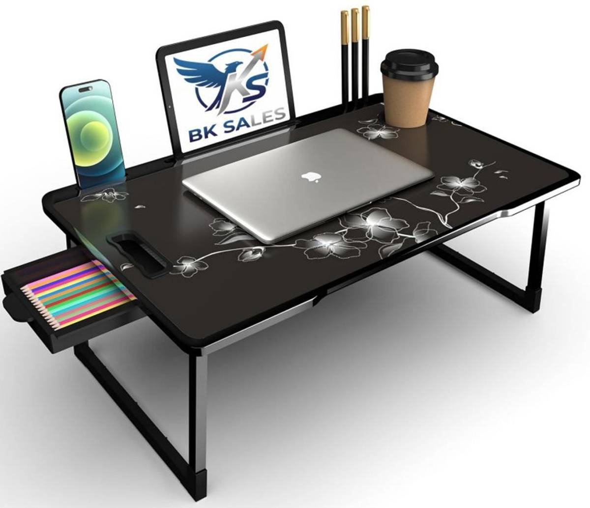 BK SALES flower cotted Plastic Study Table