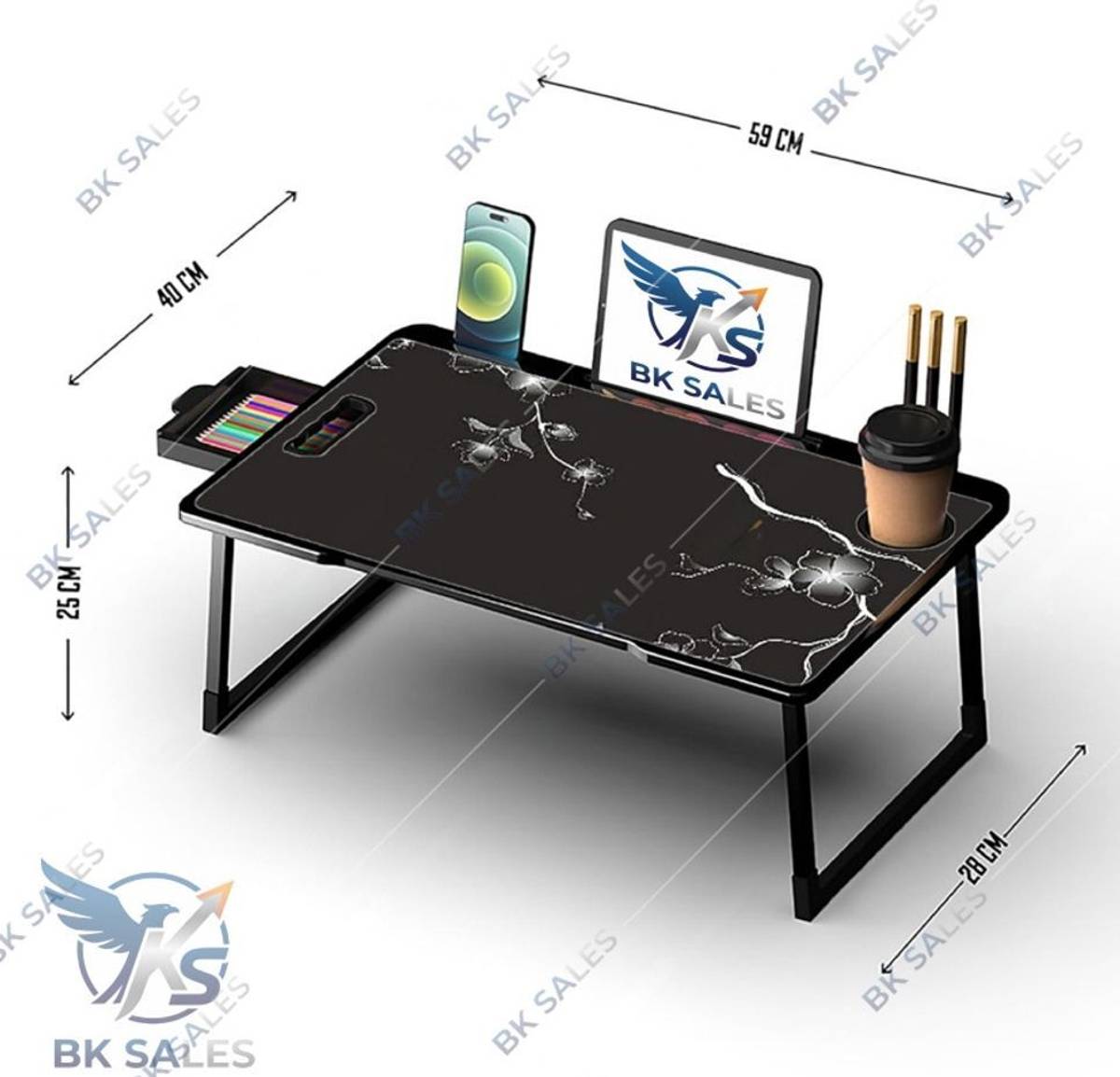 BK SALES flower cotted Plastic Study Table — photo 2