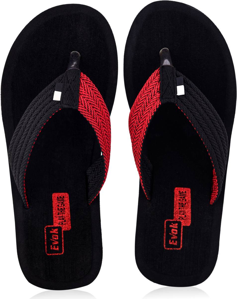 EVOK Men Mens Comfortable Trending And Stylish Multicolor Embozing Flipflop (Pack Of 2) Slippers — photo 3