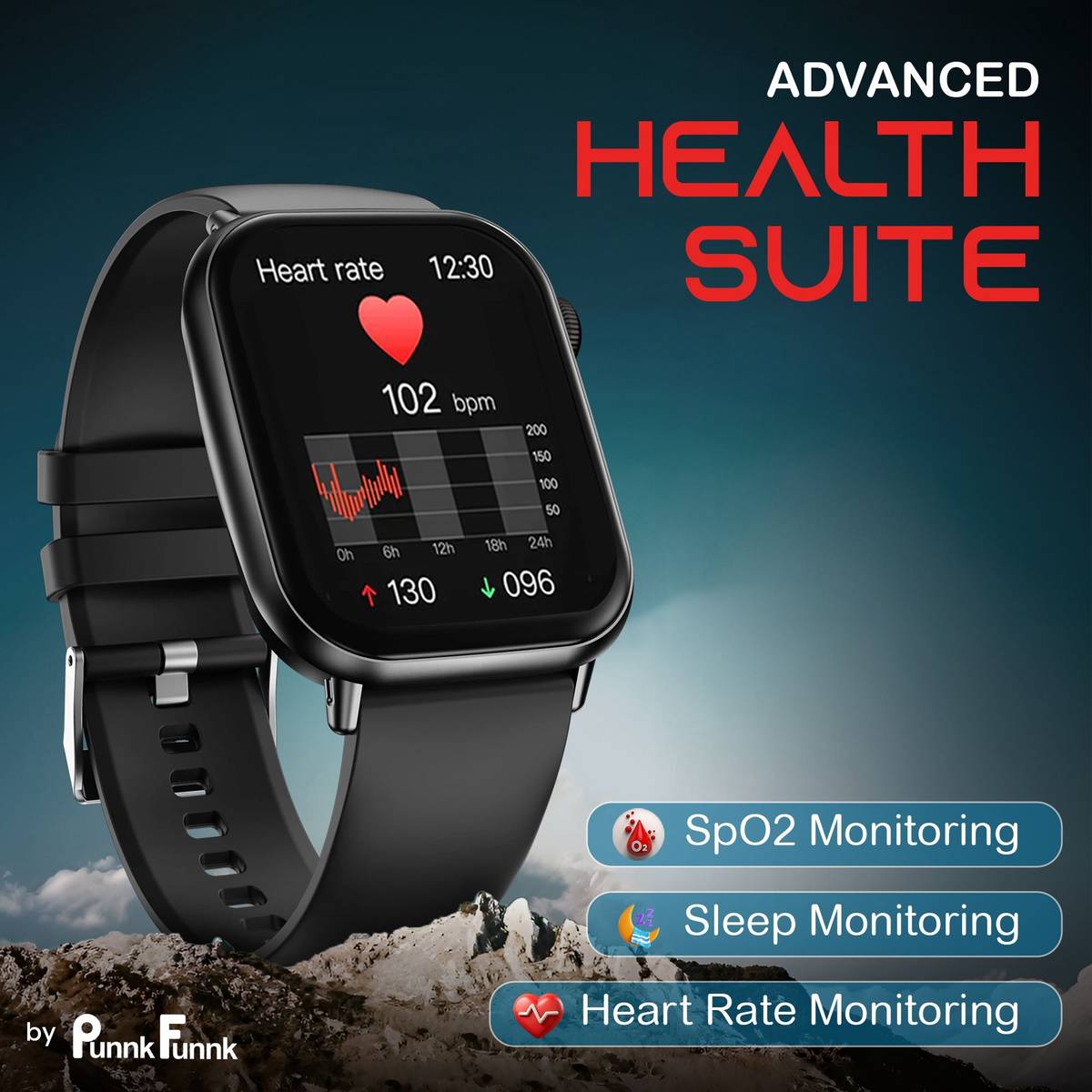 PunnkFunnk Edge-Lite | 1.99 " Amoled Display | BT Calling | AI Voice | Music | Fitness Smartwatch — photo 5