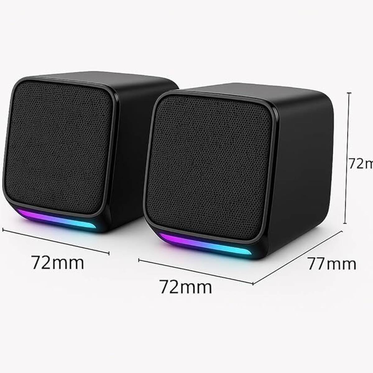 Stereo Sound with Multicolor LED Lights | 11VP 5 W Bluetooth Laptop/Desktop Speaker — photo 2