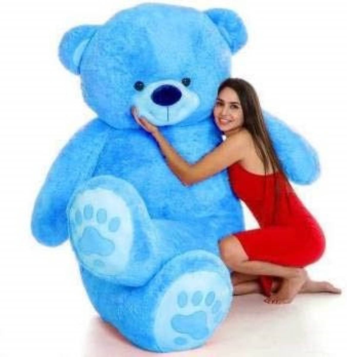 3 Feet Sky Blue Color Teddy Bear For Christmas,New Year,Valentine - 91.44 cm