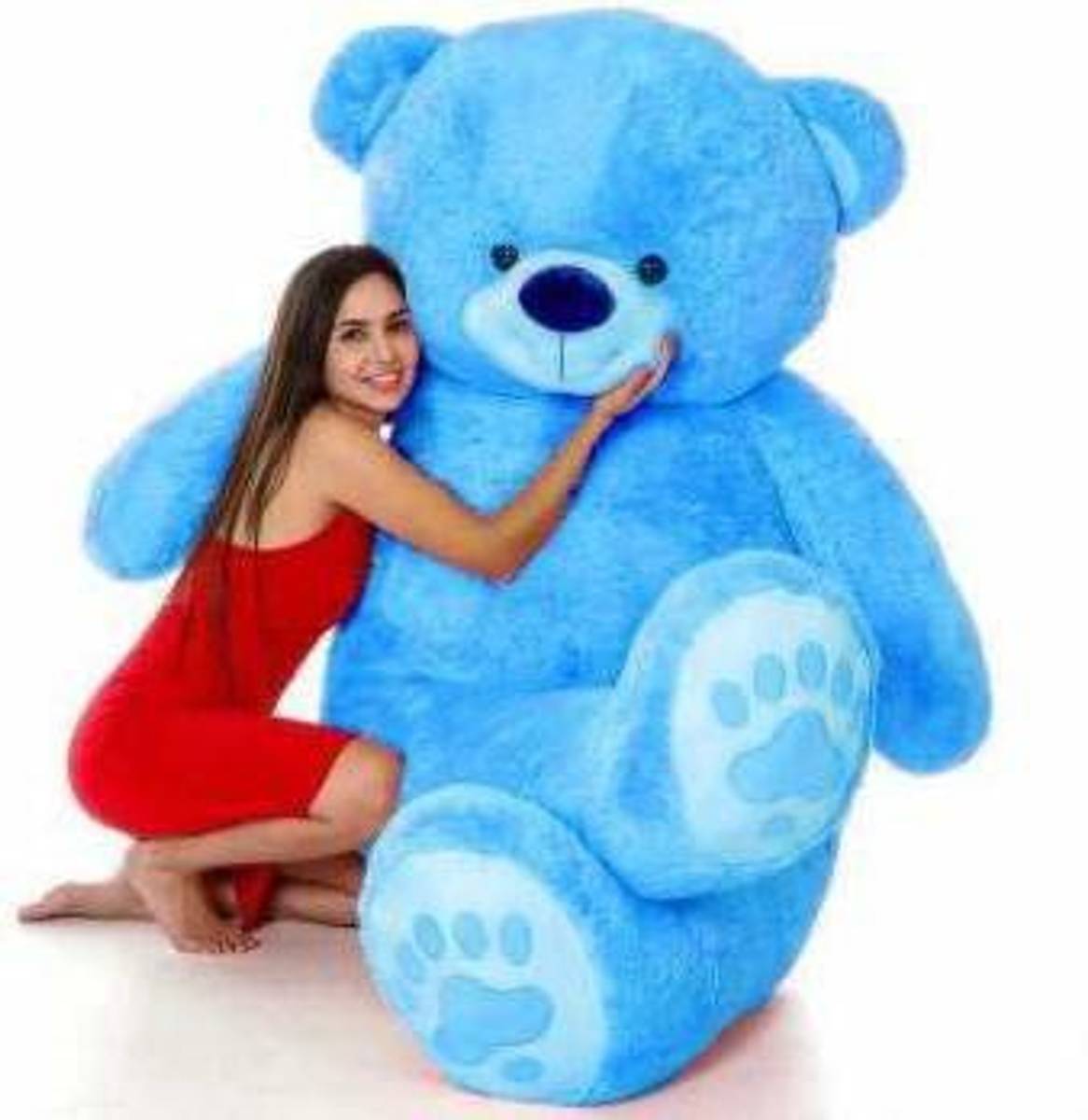 3 Feet Sky Blue Color Teddy Bear For Christmas,New Year,Valentine  - 91.44 cm — photo 2