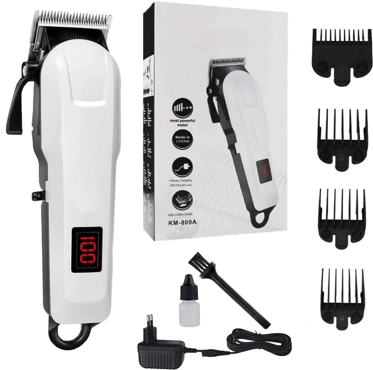 THE OM ENTERPRISE Heavy Duty Cordless Hair Cutting Machine For Men With Adjustable Trimming Range Trimmer 300 min  Runtime 4 Length Settings