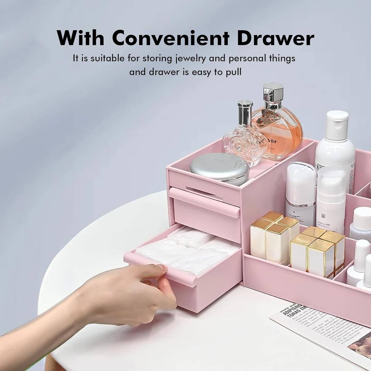 7 Compartments Plastic Makeup Organiser — photo 4