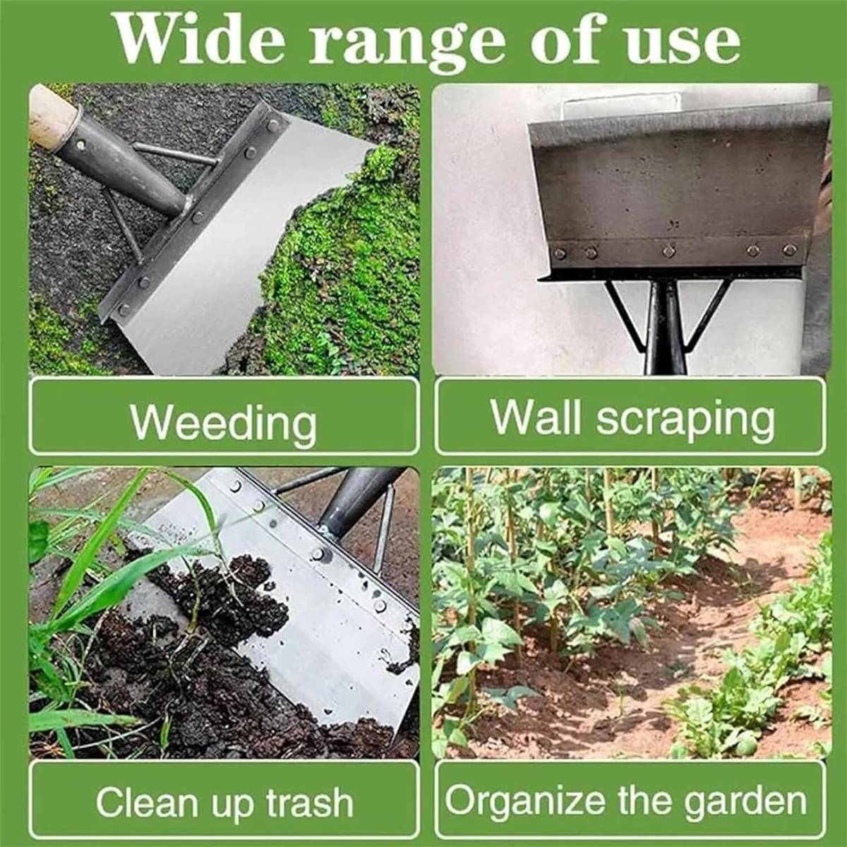 Robux heavy duty Weed Removal, Clean Up Animal Waste, weed Scraper tool Garden Tool Kit — photo 2