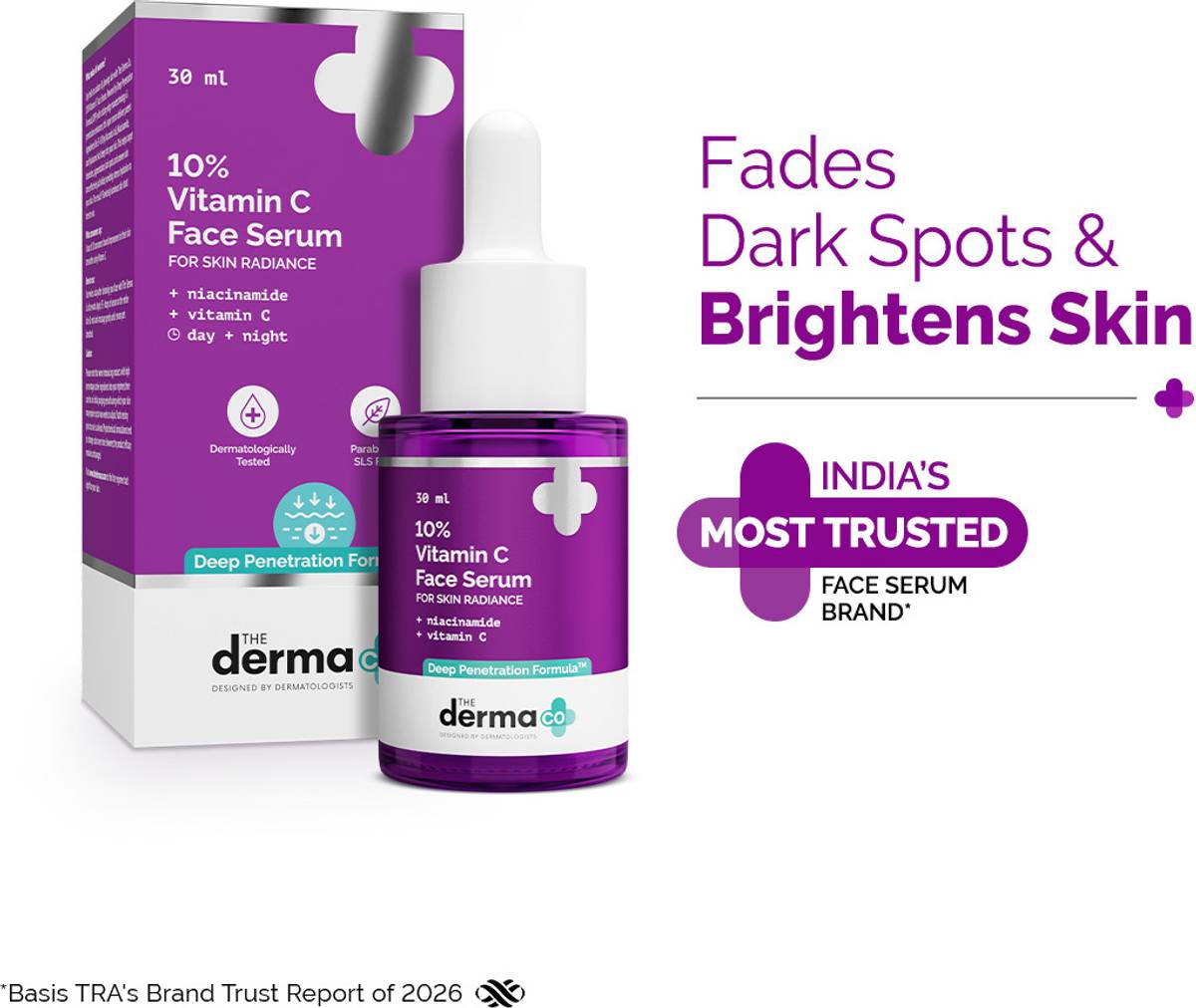 The Derma Co 10% Vitamin C Face Serum | With Vitamin C, 5% Niacinamide & Hyaluronic Acid | Fades Dark Spots | Reduces Pigmentation | Boosts Collagen | Brightens Skin | Suitable For All Skin Types — photo 3