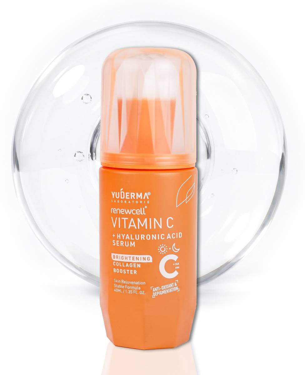 Yuderma Renewcell Vitamin C + Hyaluronic Acid Serum, 40 Ml