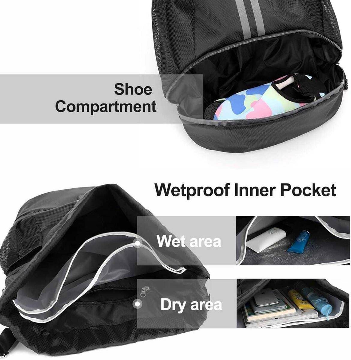 daemonic Black Sling Bag Multipurpose Waterproof Bag — photo 2