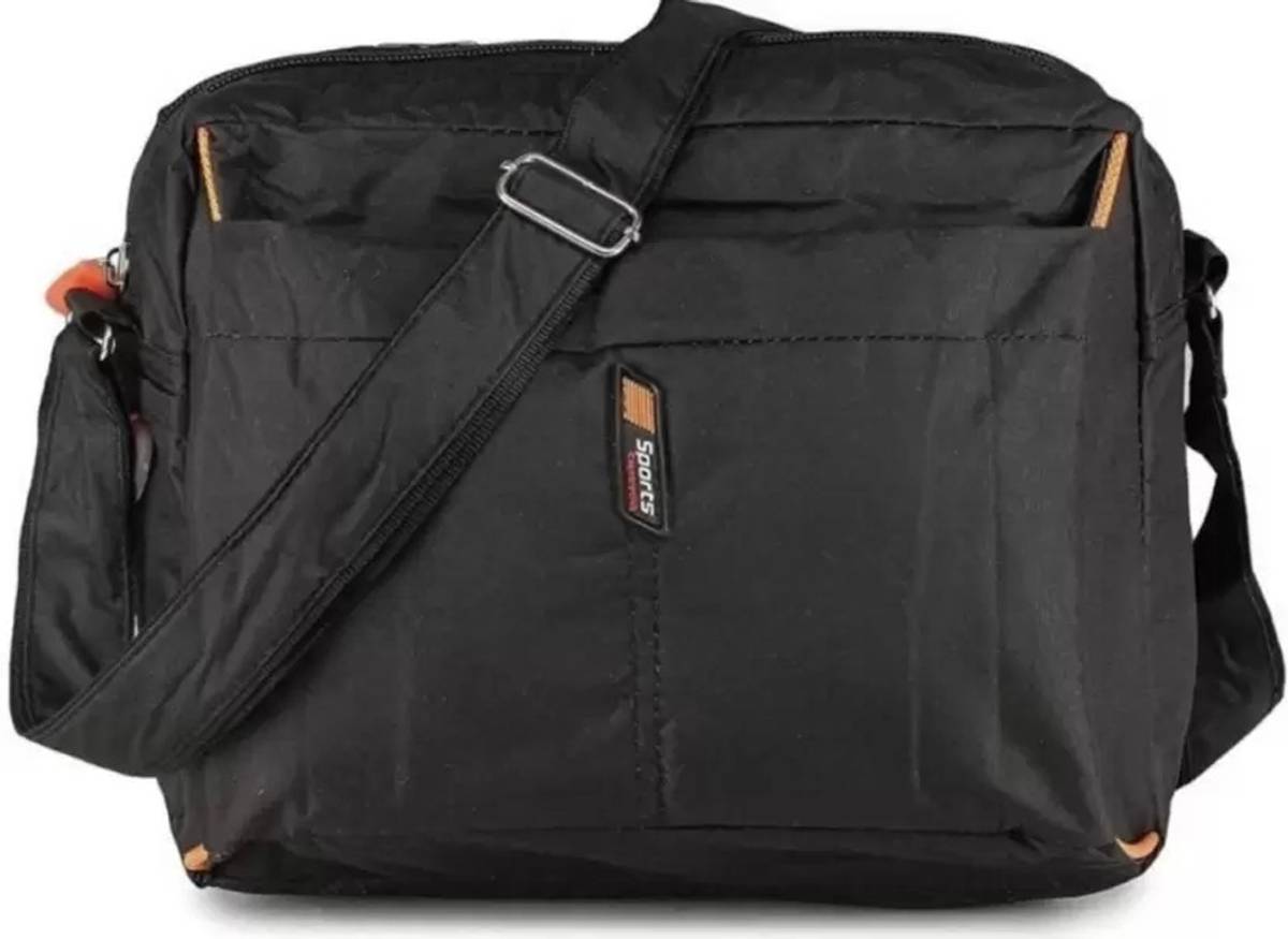 TrueChoice Black Sling Bag Crossbody Sling Bag for Men & Women | Messenger Side Bag with Adjustable Strap