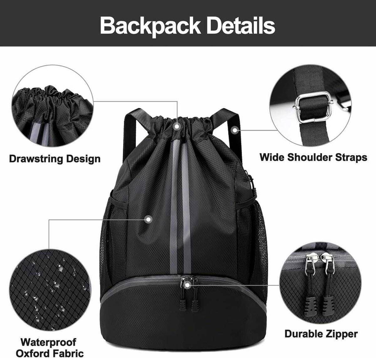 daemonic Black Sling Bag Multipurpose Waterproof Bag — photo 3