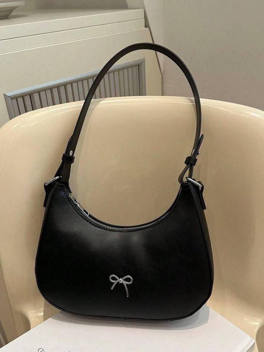 Mifra Black Shoulder Bag Trendy korean bags for women — photo 2