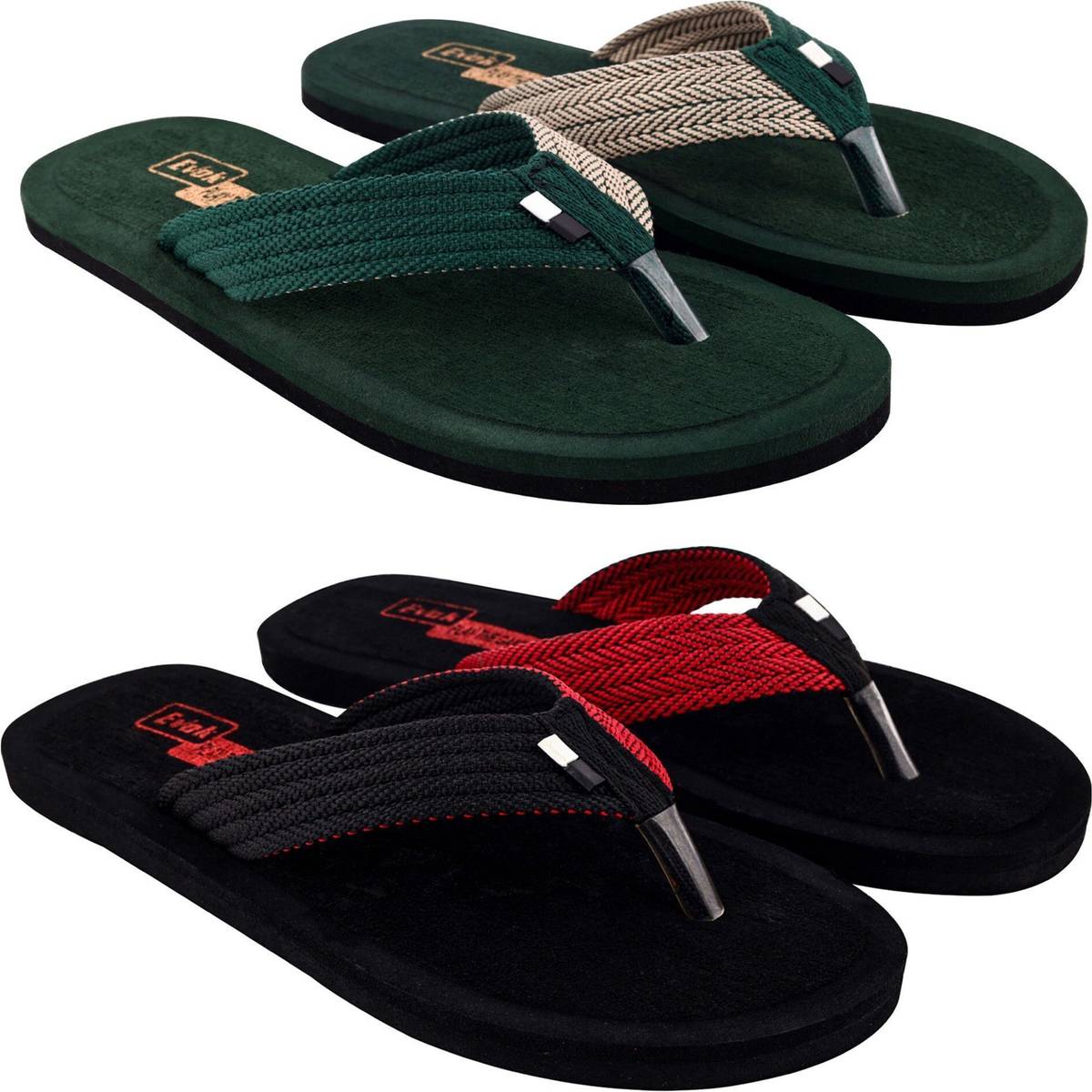 Vokline Men Mens Comfortable Trending And Stylish Slipper And Flipflop (Pack Of 2) Slippers