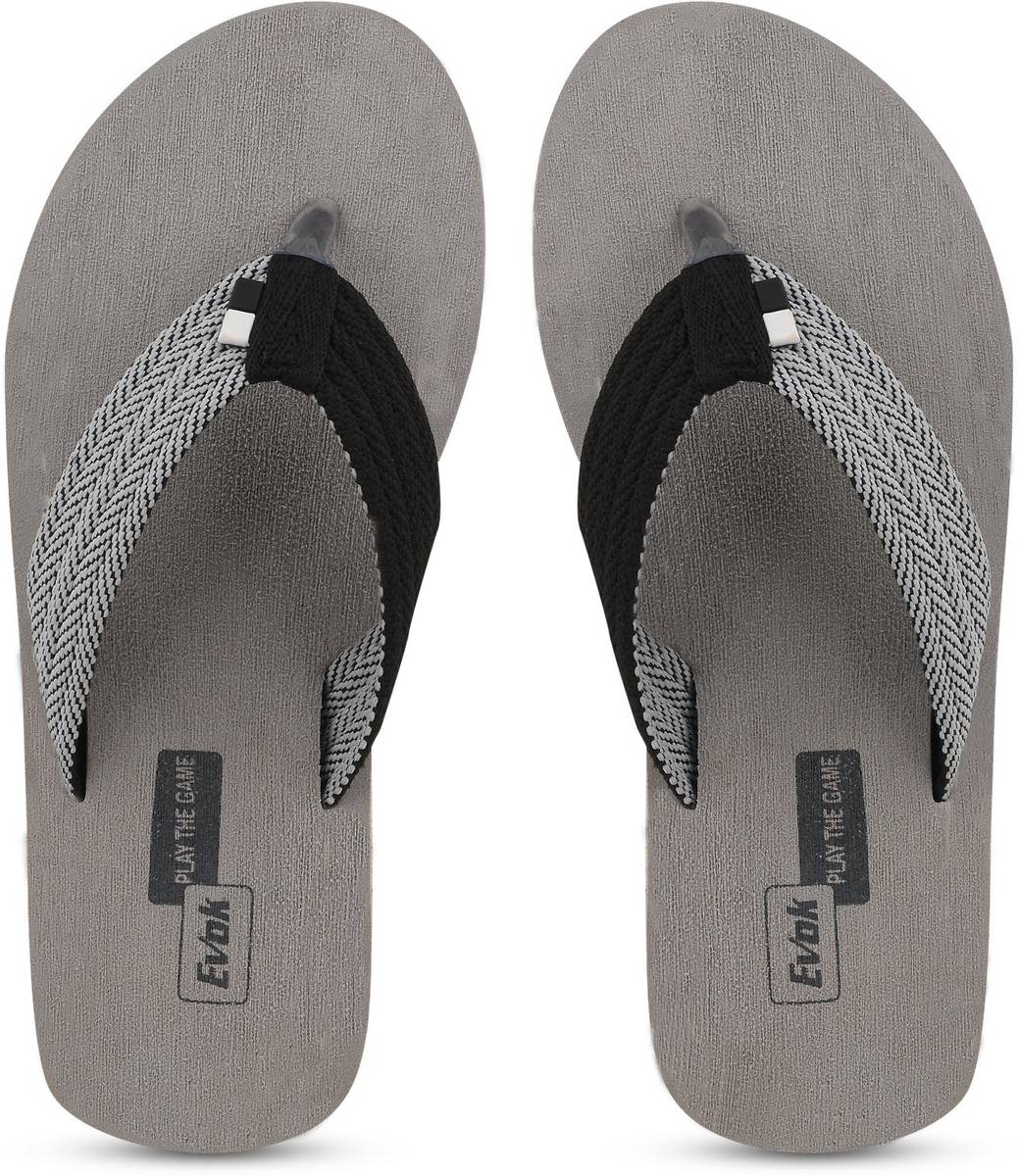 EVOK Men Mens Comfortable Trending And Stylish Multicolor Embozing Flipflop (Pack Of 2) Slippers — photo 2