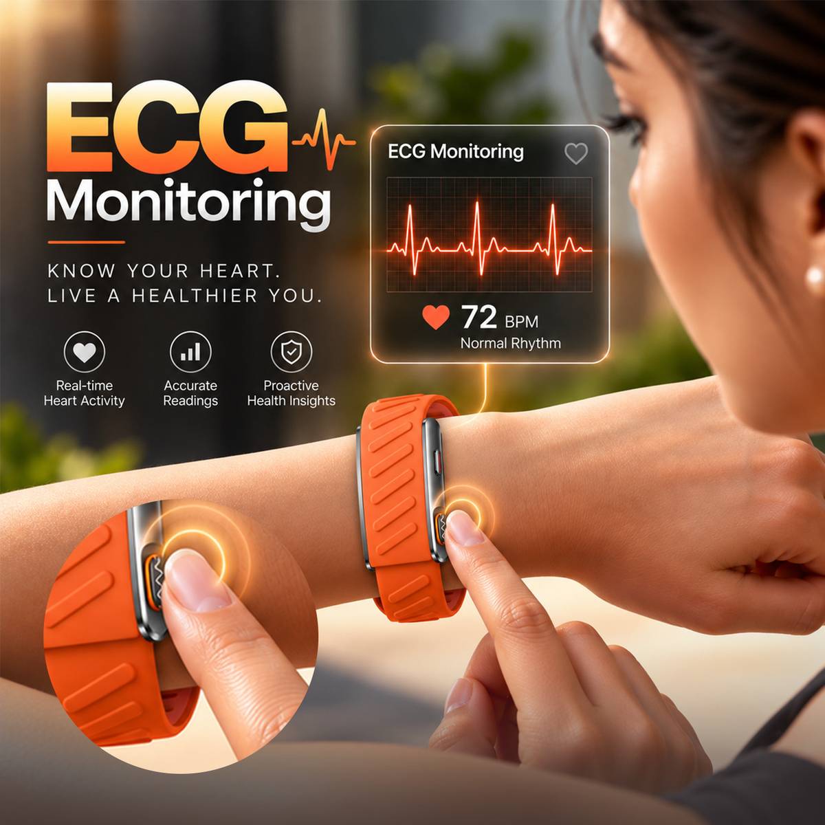 Sekyo Flex Pro Fitness and Health Tracker With ECG, Heart Rate, Sleep, Blood Oxygen — photo 4