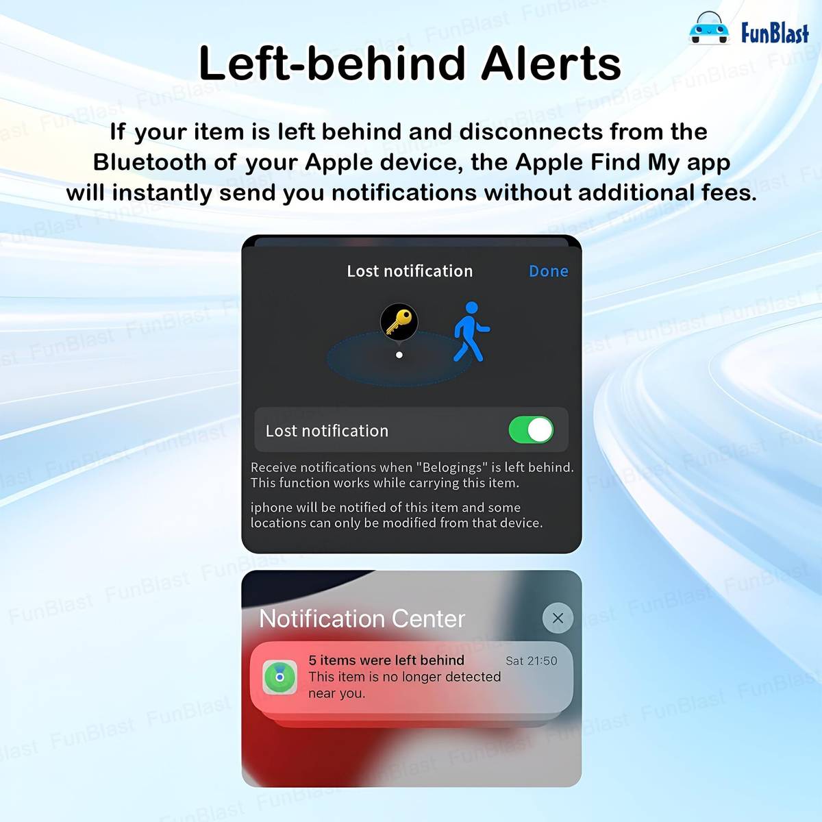 FunBlast Anti-Lost Smart Tag for , Find My Compatible Smart Tag, Bluetooth Location Smart Tracker — photo 4
