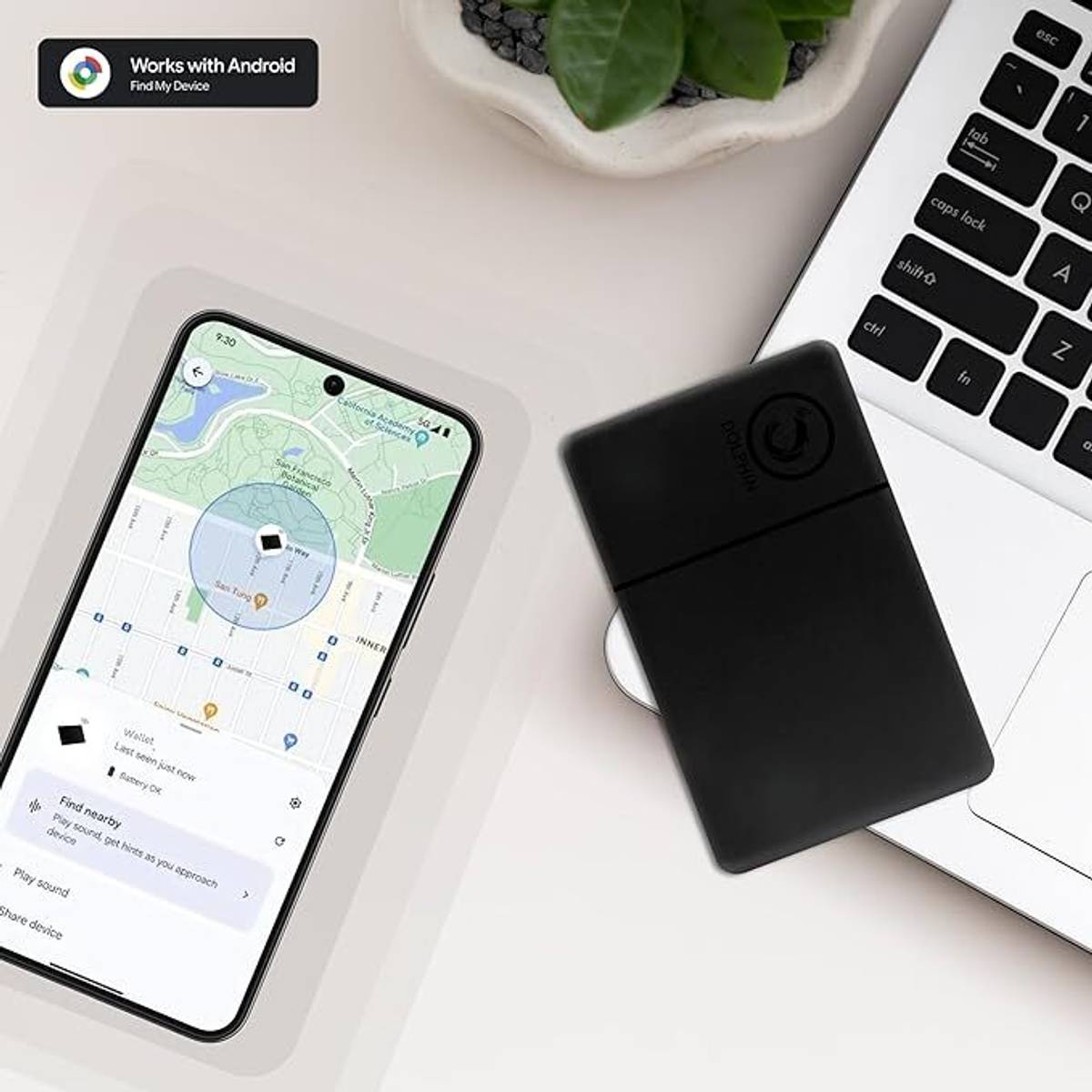 Tag8 Smart Card Android Wallet Finder,Work with Google Find Hub,Wireless Rechargeable Location Smart Tracker — photo 2