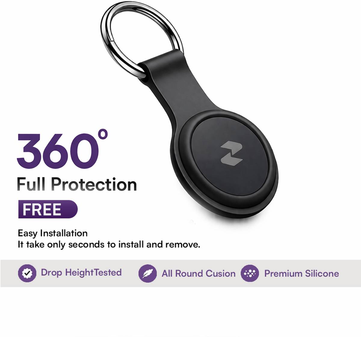 Zeswin Smart Tag Key Finder Wallet Tracker for iOS,Waterproof, Secure Location Smart Tracker — photo 2
