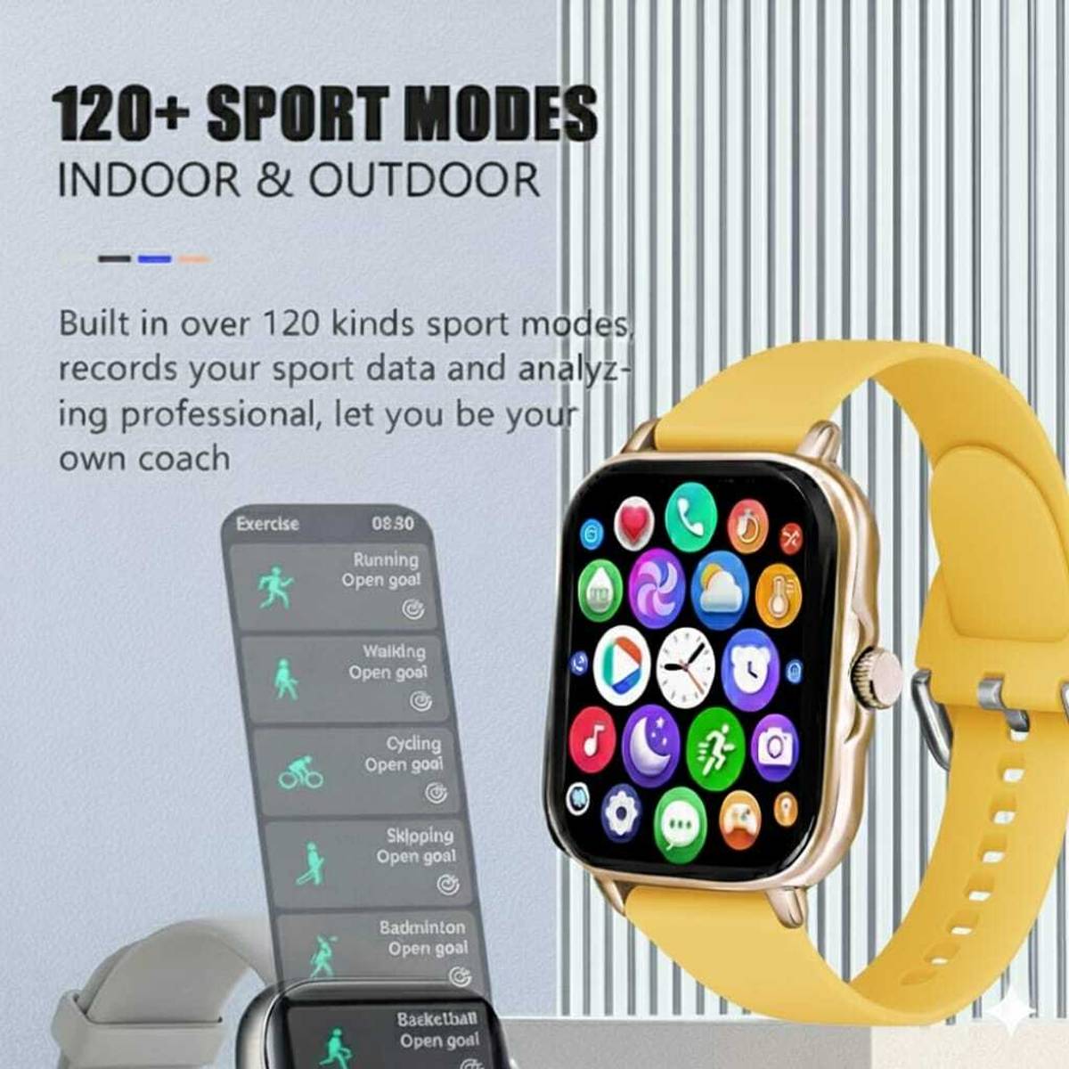 ATSK HUB H6 Smartwatch 1.9” HD Display Bluetooth Calling Fitness Tracker Watch For kids Smartwatch — photo 5