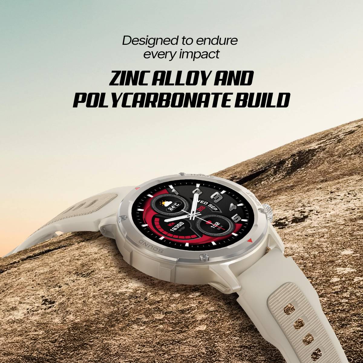 Force 2 Sporty Rugged, 1.39" TruView Display, BT Calling, IP67 Water Resistance Smartwatch — photo 4