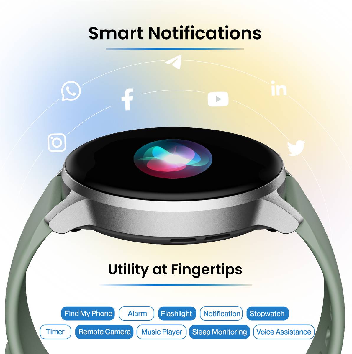 Wise-Roam 2, 1.39" Full HD display BT calling and complete health tracking Smartwatch — photo 5