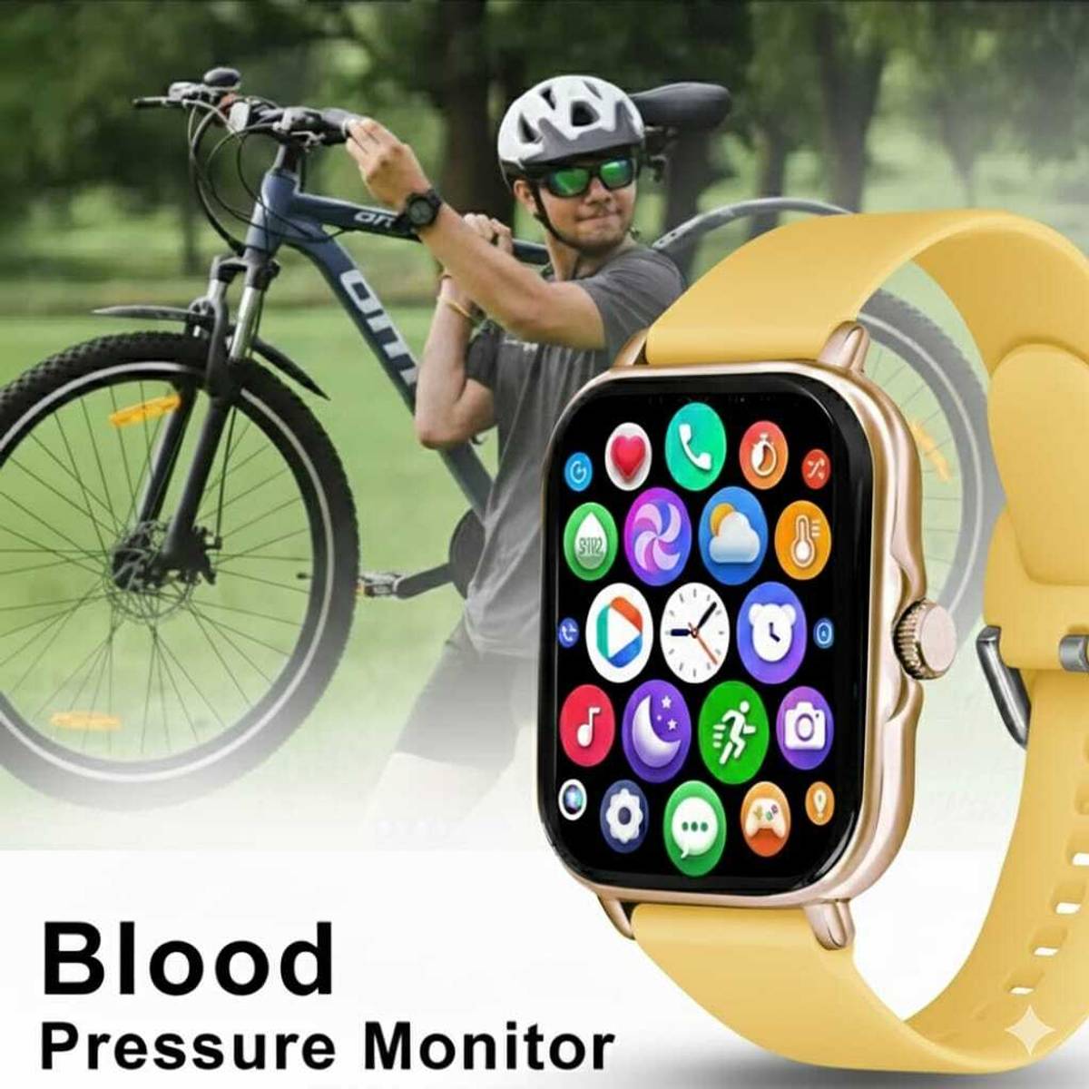 ATSK HUB H6 Smartwatch 1.9” HD Display Bluetooth Calling Fitness Tracker Watch For kids Smartwatch — photo 3