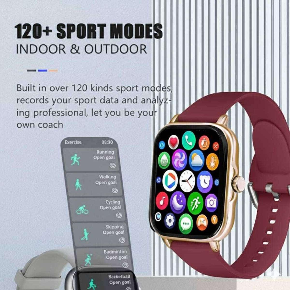 ATSK HUB H6 Smartwatch 1.9” HD Display Bluetooth Calling Fitness Tracker Watch For kids Smartwatch — photo 5