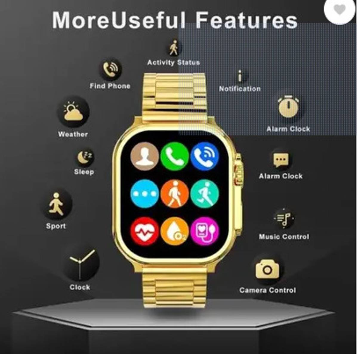 keeva C9 Model with Bluetooth Calling Smartwatch with Fitness Health Sports Music Smartwatch — photo 3
