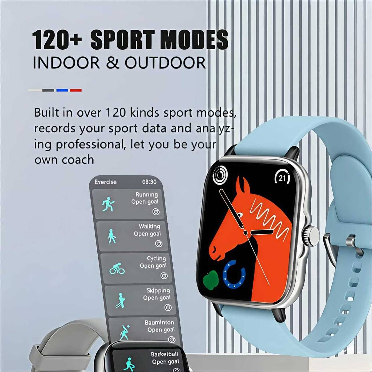 ATSK HUB H6 Smartwatch with 1.9” HD Screen, Calling & Health Fitness Tracker For kids Smartwatch — photo 4