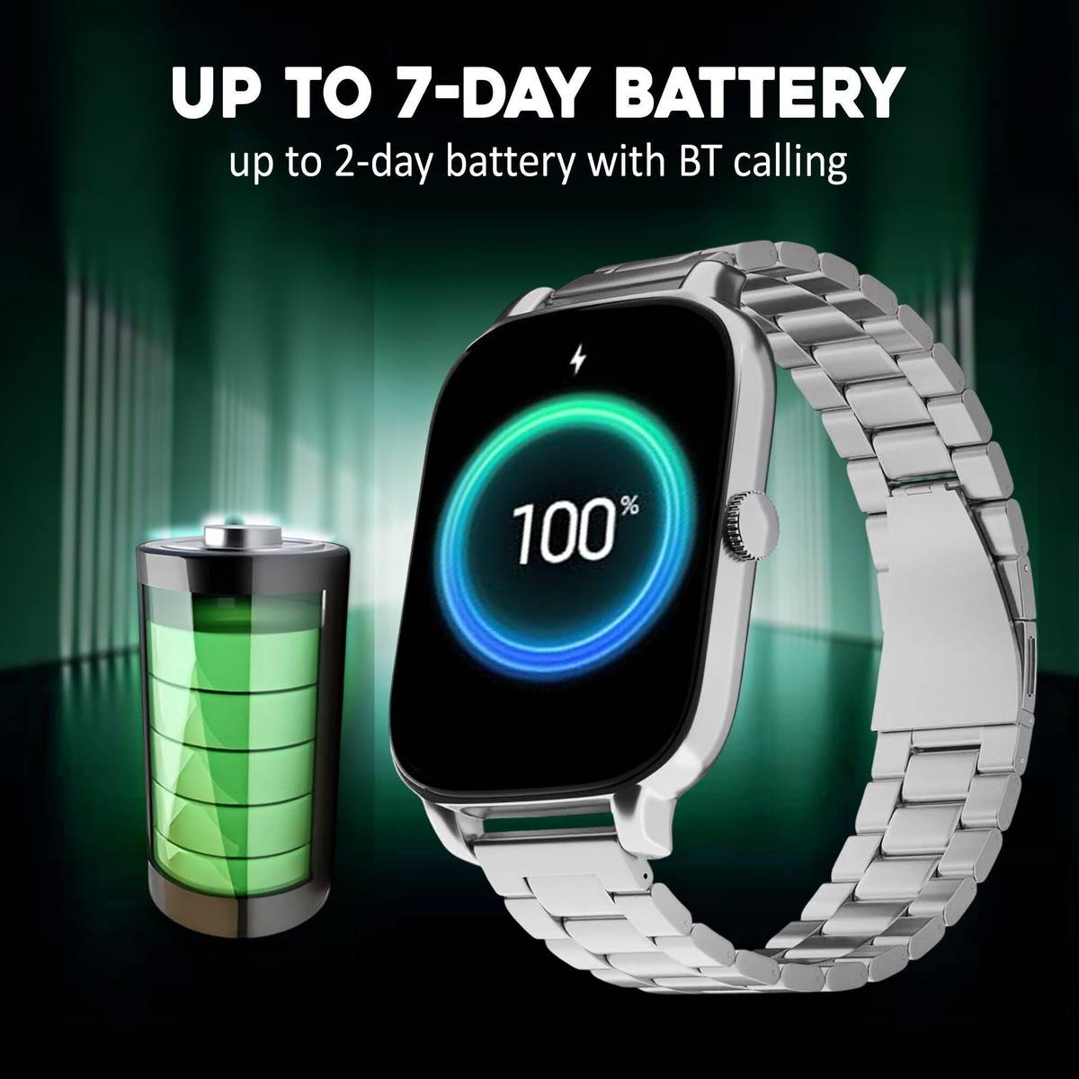 PunnkFunnk 2.01” Touchscreen H9 ,with Sleep & Stress Tracking and Voice Assistant Smartwatch — photo 4